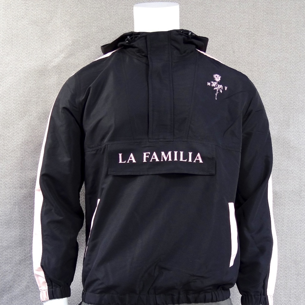 New La Familia Anorak Mens Black Jacket